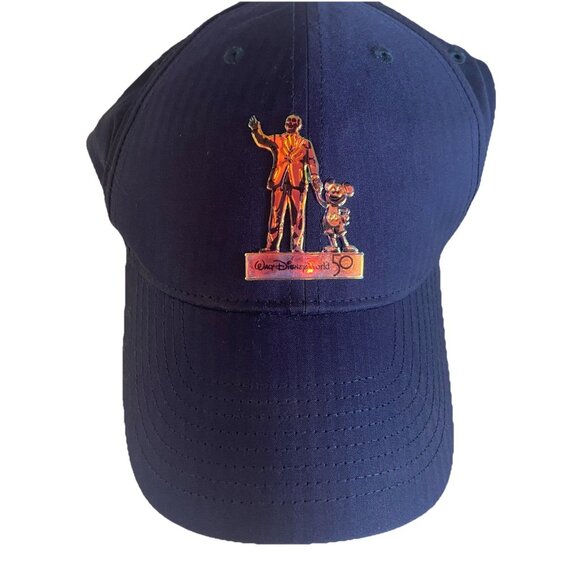 WALT DISNEY WORLD 50th ANNIVERSARY NIKE LEGACY DRI-FIT HAT Baseball Cap Blue - Picture 1 of 10